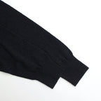 Co/Si V-neck Knit #Black×Navy [2024-N15]