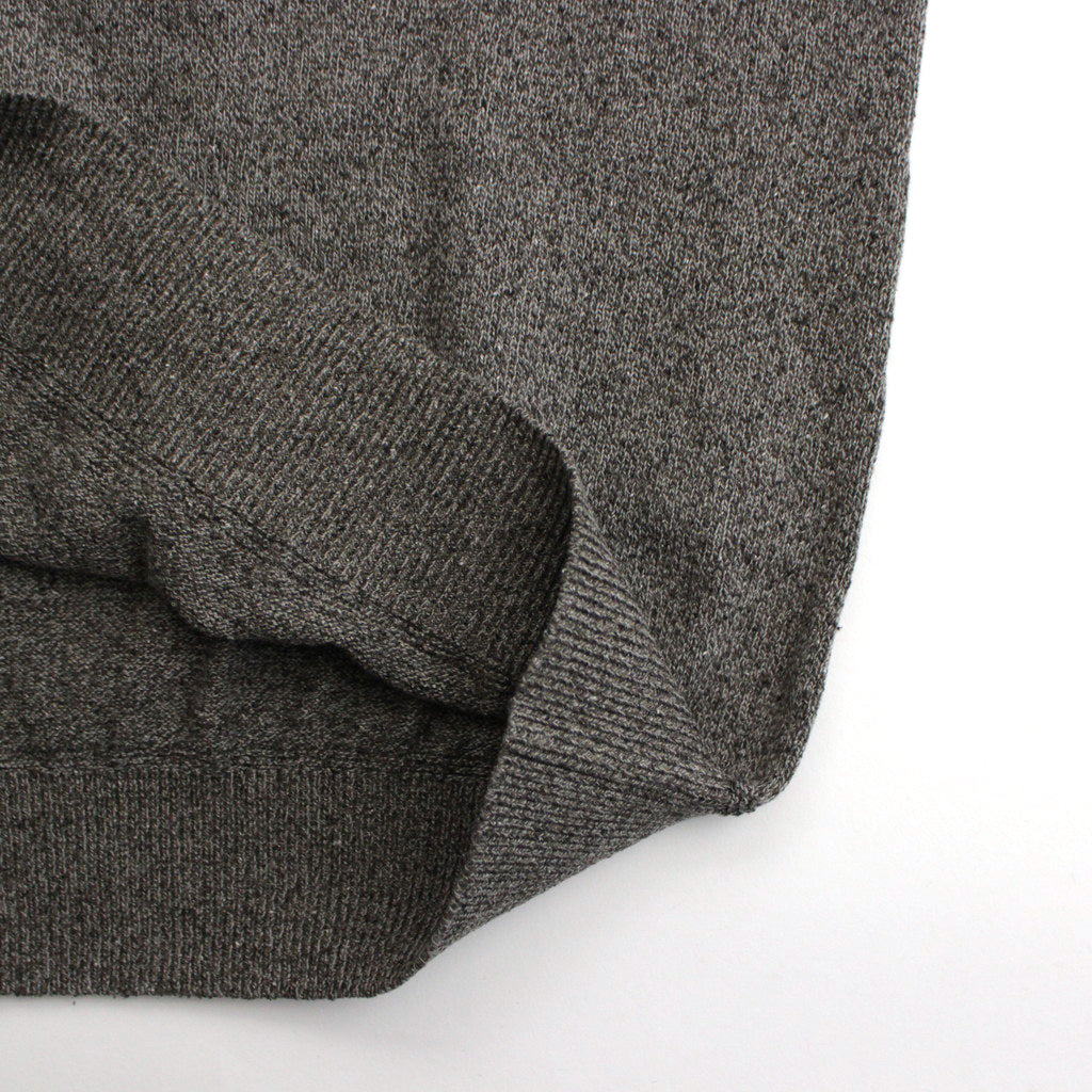 Co/Si V-neck Knit #Khaki×MIX Green [2024-N15]