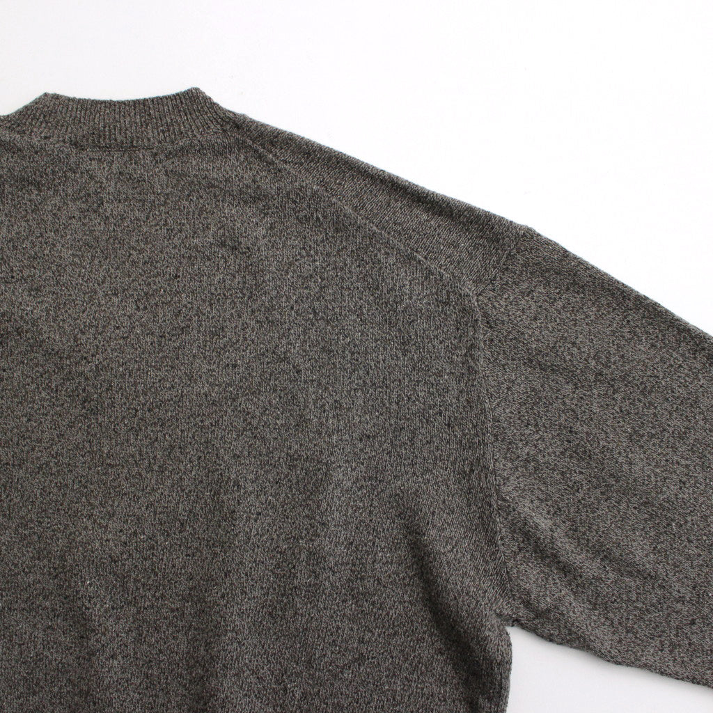 Co/Si V-neck Knit #Khaki×MIX Green [2024-N15]