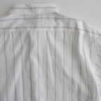 Short-sleeve Shirt #White×BK-Stripe [bROOTS24S5]