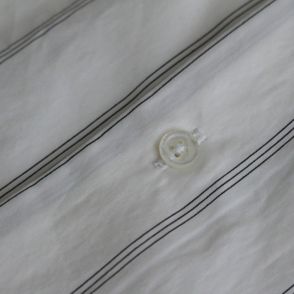 Short-sleeve Shirt #White×BK-Stripe [bROOTS24S5]