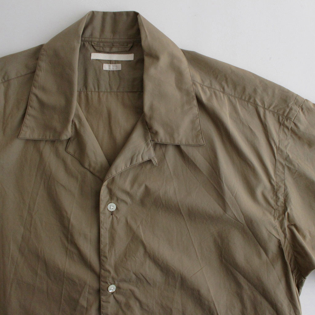 Chambray Open-collar Shirt #OliveBeige [BHS24S008C70] – Diffusion