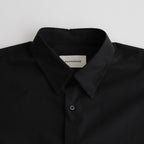 ORGANIC GIZA TYPEWRITER COMFORT FIT SHIRT #BLACK [A24A-09SH01C]