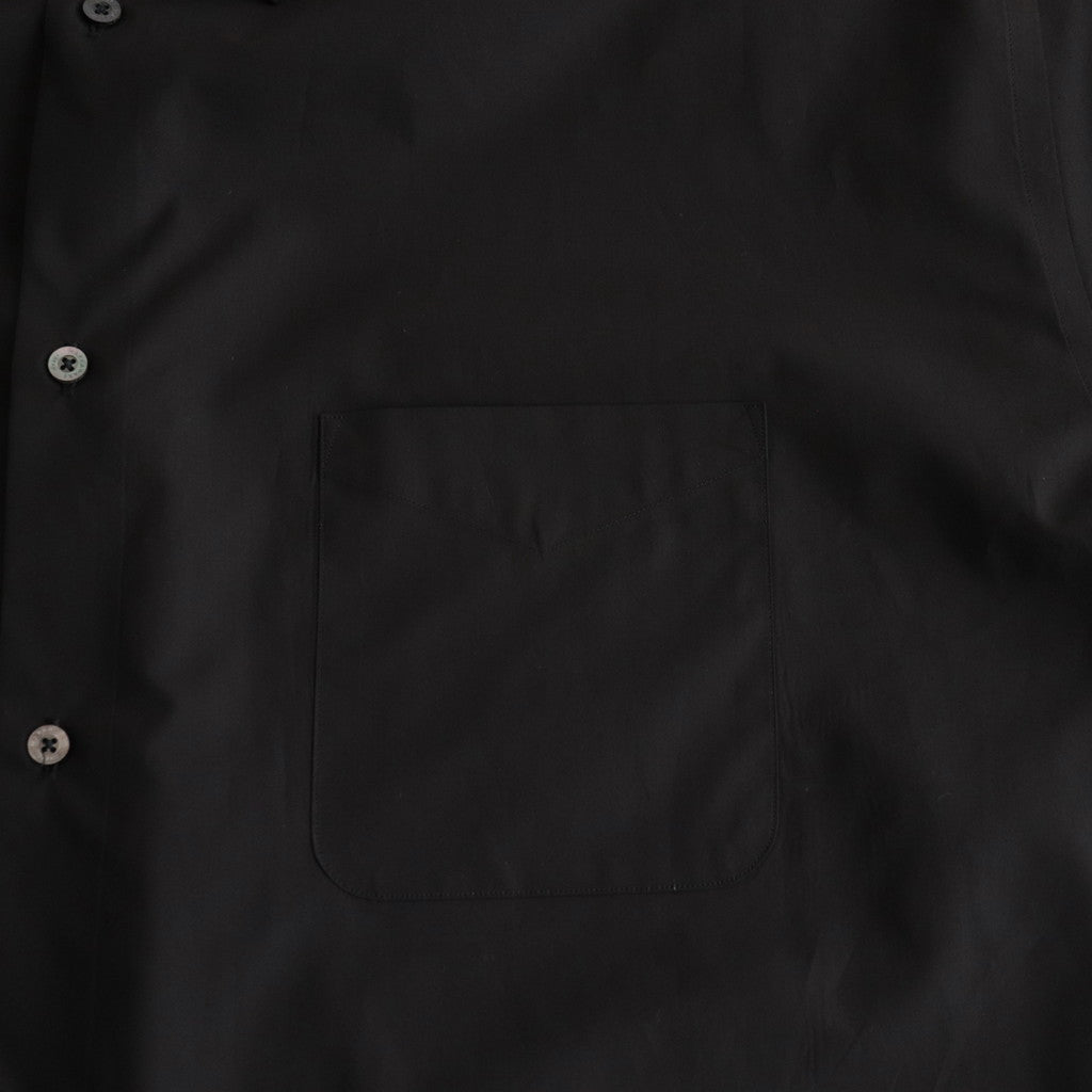 ORGANIC GIZA TYPEWRITER COMFORT FIT SHIRT #BLACK [A24A-09SH01C]