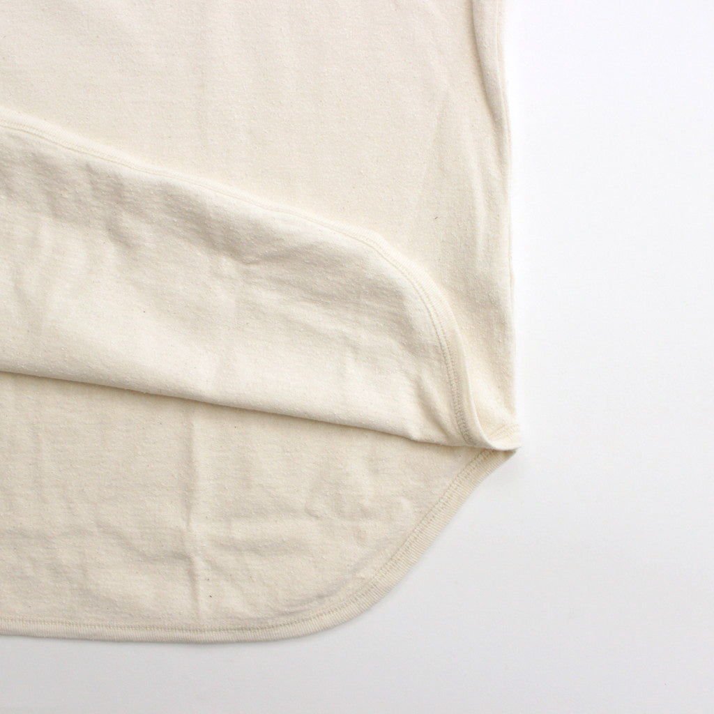 Co/Silk Nep Baseball Raglan Tee #Ivory-BODY×BlackNavy [BHS24S022]