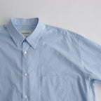 ORGANIC GIZA TYPEWRITER COMFORT FIT SHIRT #SAX BLUE [A24A-09SH01C]