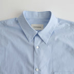 ORGANIC GIZA TYPEWRITER COMFORT FIT SHIRT #SAX BLUE [A24A-09SH01C]