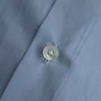 ORGANIC GIZA TYPEWRITER COMFORT FIT SHIRT #SAX BLUE [A24A-09SH01C]