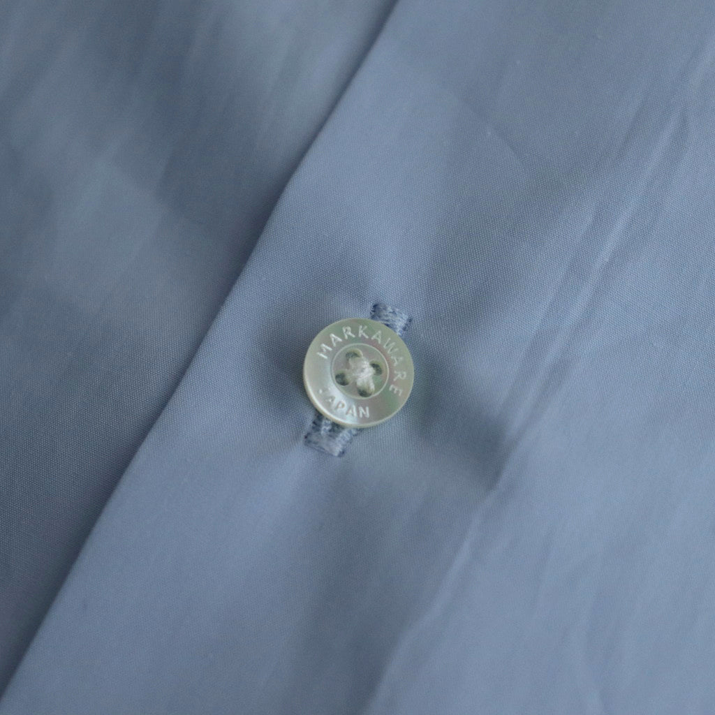 ORGANIC GIZA TYPEWRITER COMFORT FIT SHIRT #SAX BLUE [A24A-09SH01C]