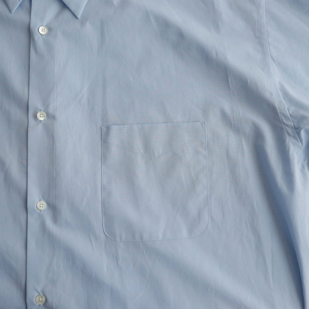 ORGANIC GIZA TYPEWRITER COMFORT FIT SHIRT #SAX BLUE [A24A-09SH01C]