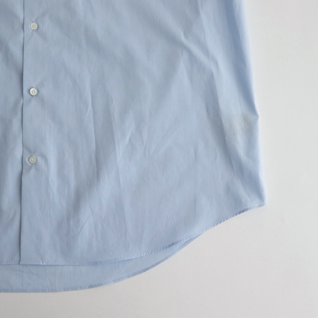 ORGANIC GIZA TYPEWRITER COMFORT FIT SHIRT #SAX BLUE [A24A-09SH01C]