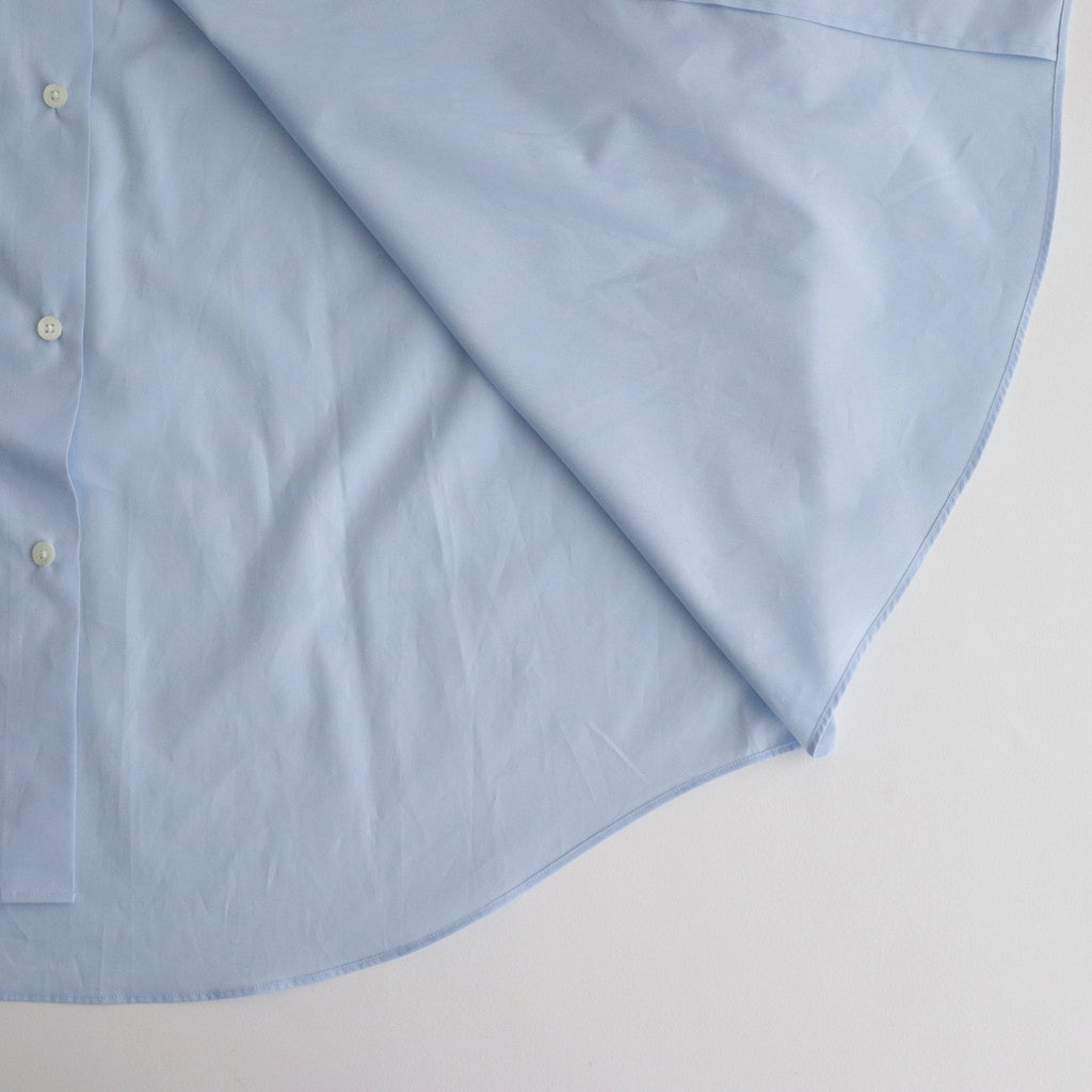 ORGANIC GIZA TYPEWRITER COMFORT FIT SHIRT #SAX BLUE [A24A-09SH01C]