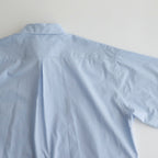 ORGANIC GIZA TYPEWRITER COMFORT FIT SHIRT #SAX BLUE [A24A-09SH01C]