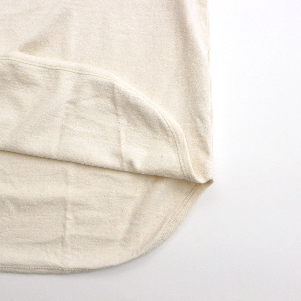 Co/Silk Nep Baseball Raglan Tee #Ivory-BODY×DarkGreen [BHS24S022]