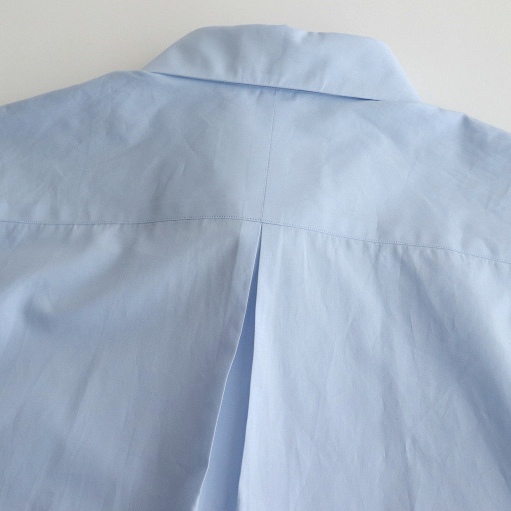 ORGANIC GIZA TYPEWRITER COMFORT FIT SHIRT #SAX BLUE [A24A-09SH01C]