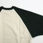 Co/Silk Nep Baseball Raglan Tee #Ivory-BODY×DarkGreen [BHS24S022]