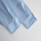 ORGANIC GIZA TYPEWRITER COMFORT FIT SHIRT #SAX BLUE [A24A-09SH01C]