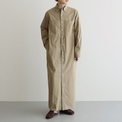 Chambray Military Dress #OliveBeige [BHSW24F9]