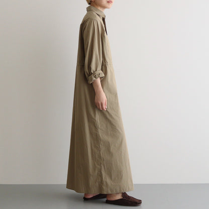 Chambray Military Dress #OliveBeige [BHSW24F9]