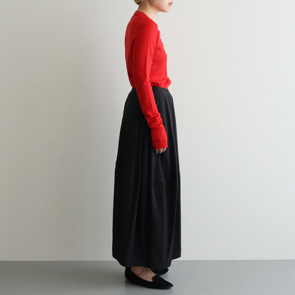 Wool Rib Cardigan #Red [BHSW24F13]