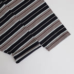 BORDER LS TOP #NAVY×BROWN [PMAR-CL02]