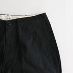 OFFICER TROUSERS WIDE #INK BLACK [PM-401]