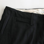 OFFICER TROUSERS WIDE #INK BLACK [PM-401]
