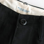 OFFICER TROUSERS WIDE #INK BLACK [PM-401]