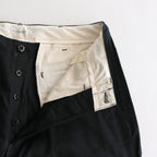 OFFICER TROUSERS WIDE #INK BLACK [PM-401]
