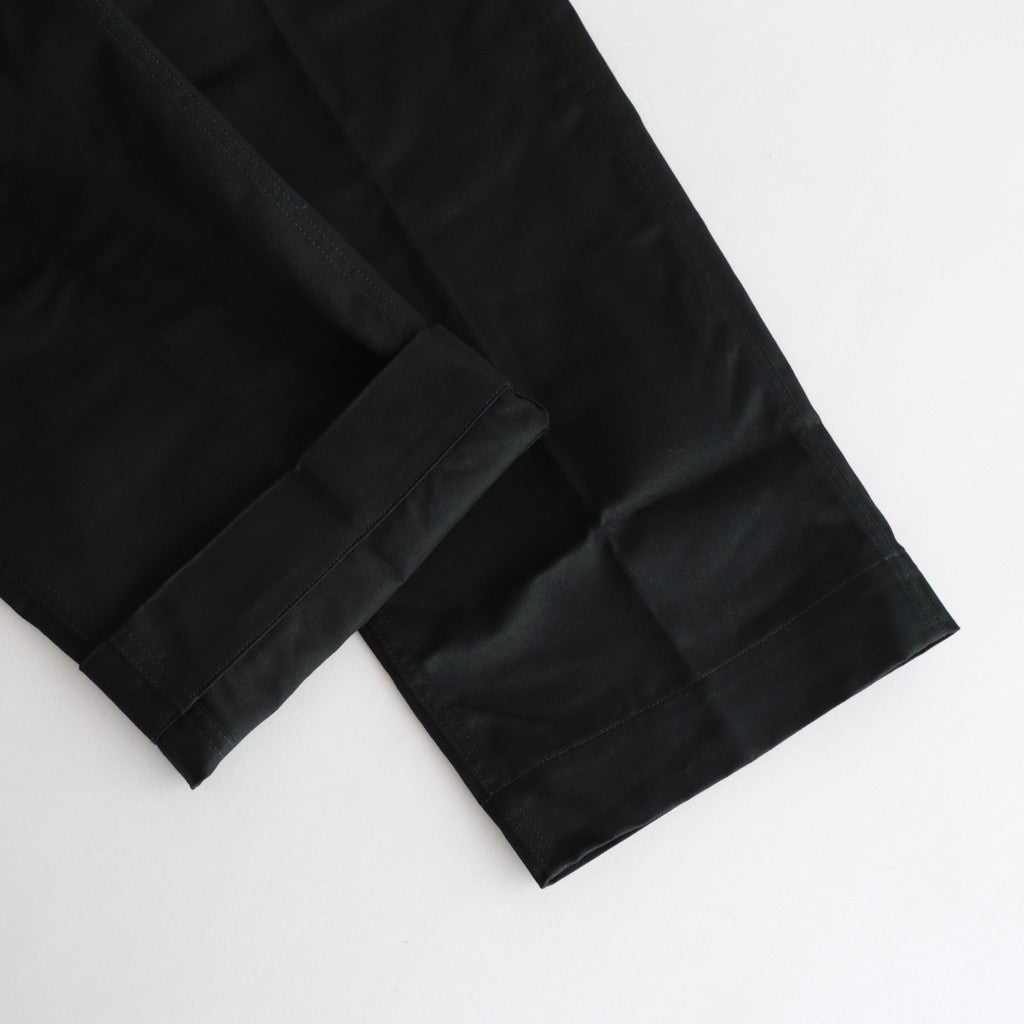 OFFICER TROUSERS WIDE #INK BLACK [PM-401]