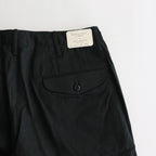 OFFICER TROUSERS WIDE #INK BLACK [PM-401]
