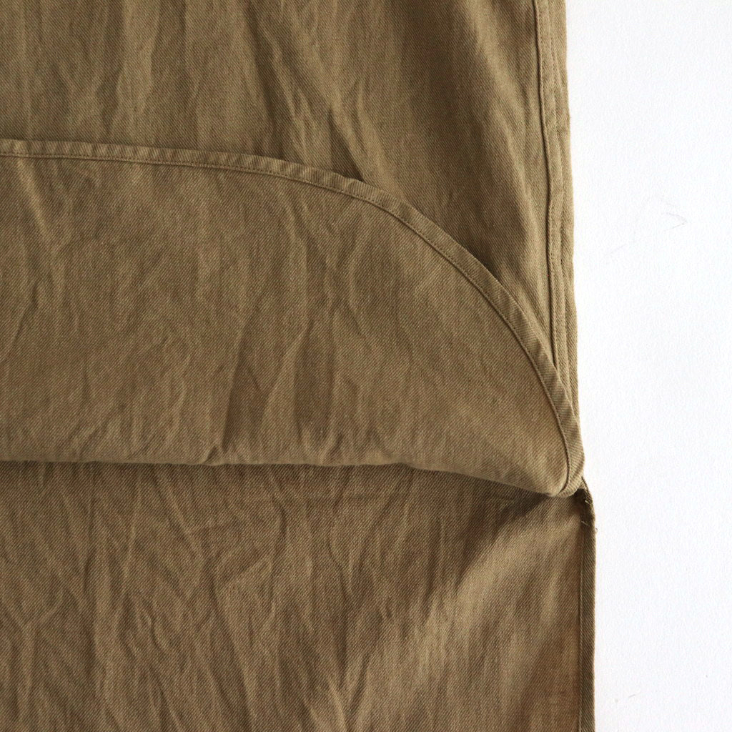 C/L HALF ZIP LS SHIRT #KHAKI BEIGE [PMAS-LS02]