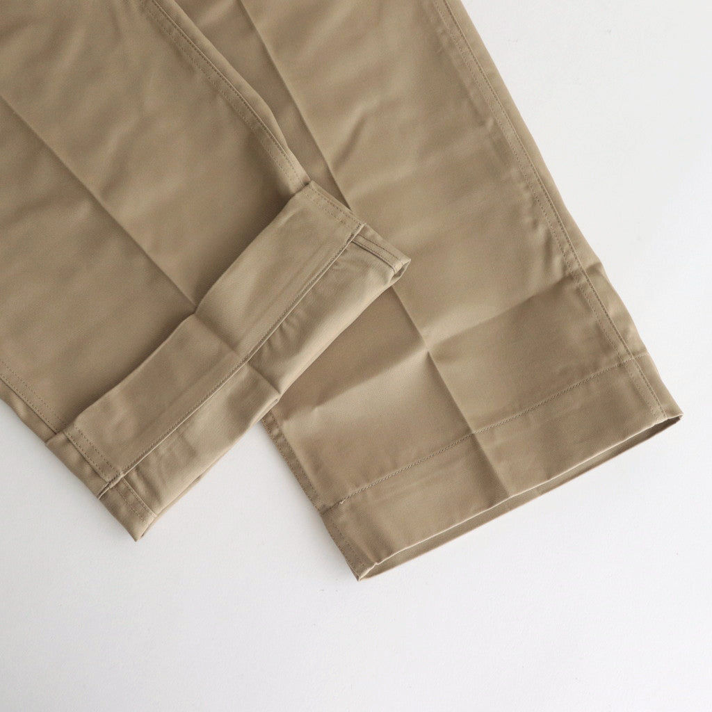 OFFICER TROUSERS WIDE #KHAKI BEIGE [PM-401]
