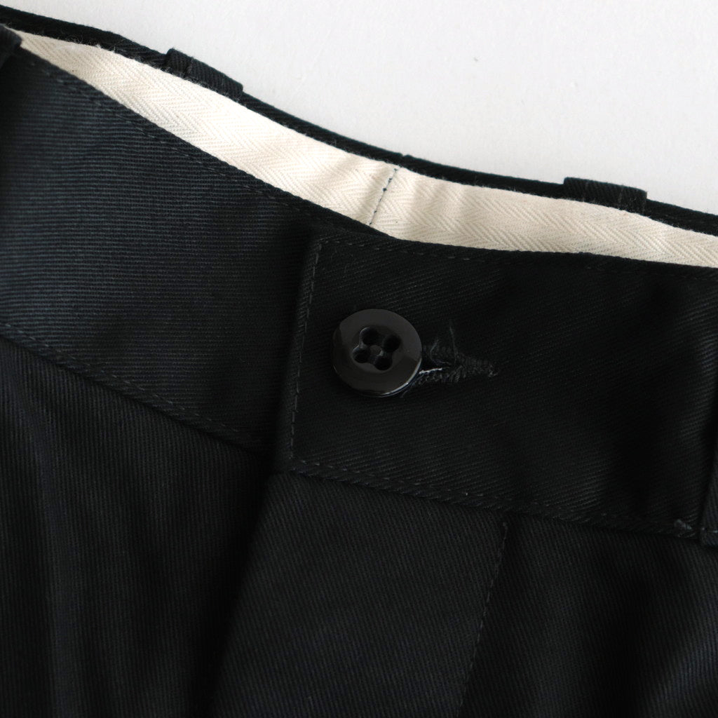 OFFICER TROUSERS REGULAR #INK BLACK [PM-402]