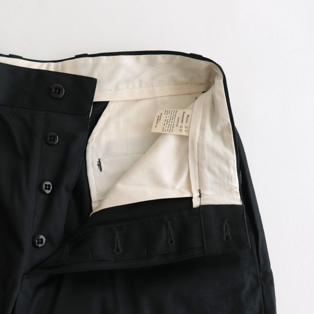 OFFICER TROUSERS REGULAR #INK BLACK [PM-402]