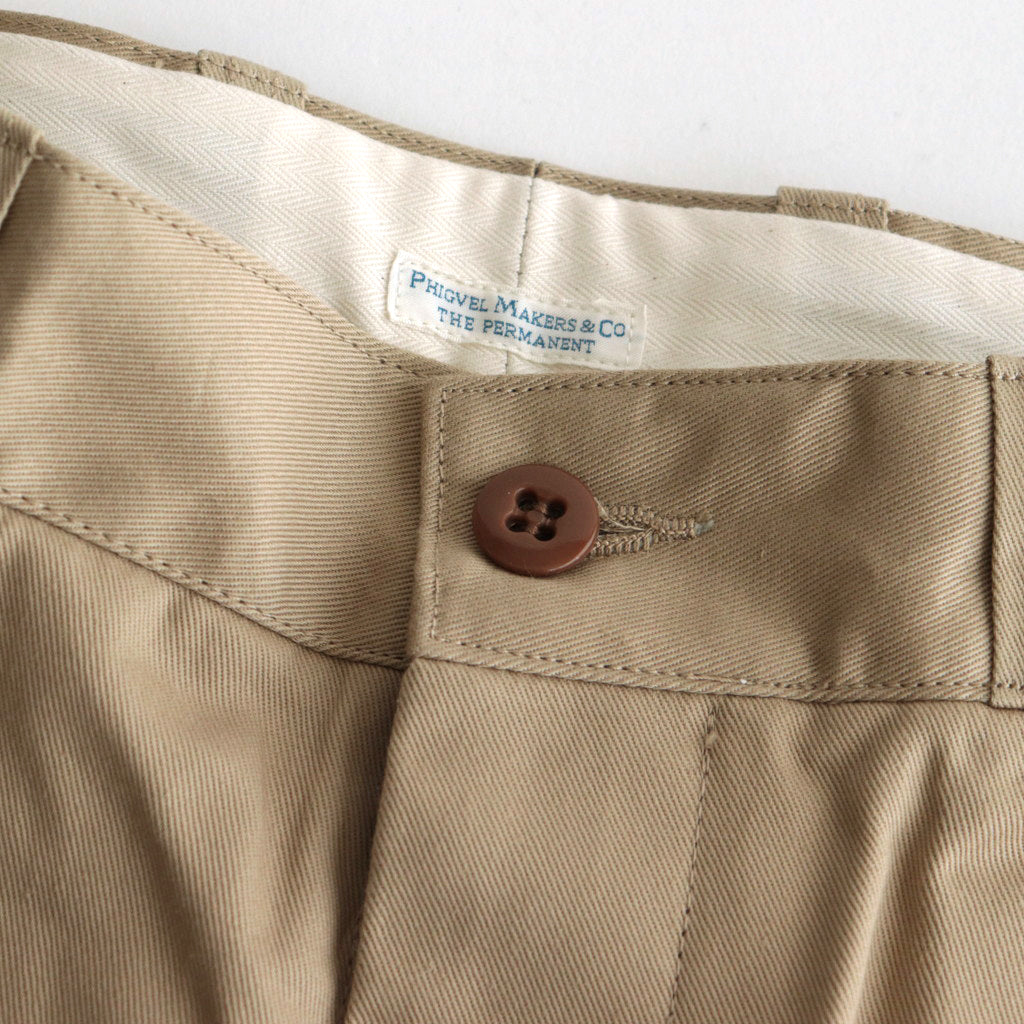 OFFICER TROUSERS REGULAR #KHAKI BEIGE [PM-402] – Diffusion