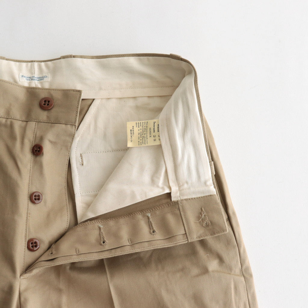 OFFICER TROUSERS REGULAR #KHAKI BEIGE [PM-402]