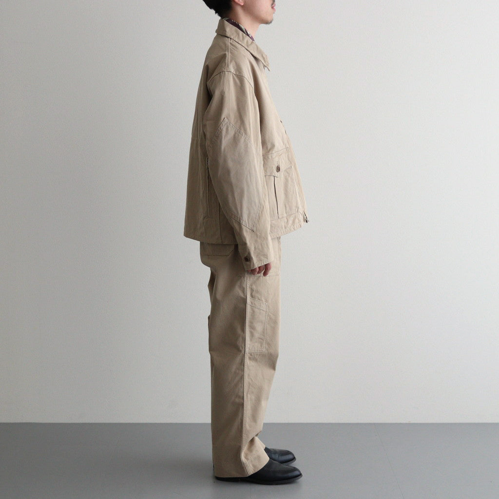 CHINO CLOTH FLIGHT TROUSERS #KHAKI BEIGE [PMAS-PT02]