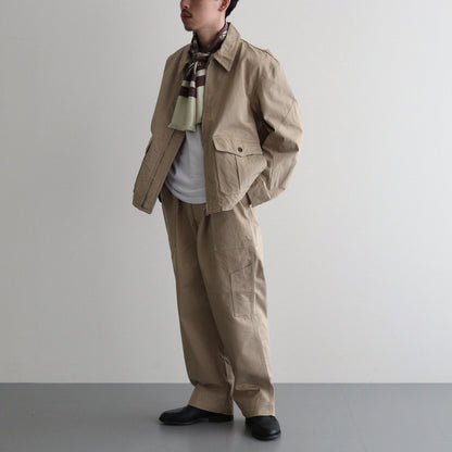 CHINO CLOTH FLIGHT TROUSERS #KHAKI BEIGE [PMAS-PT02]