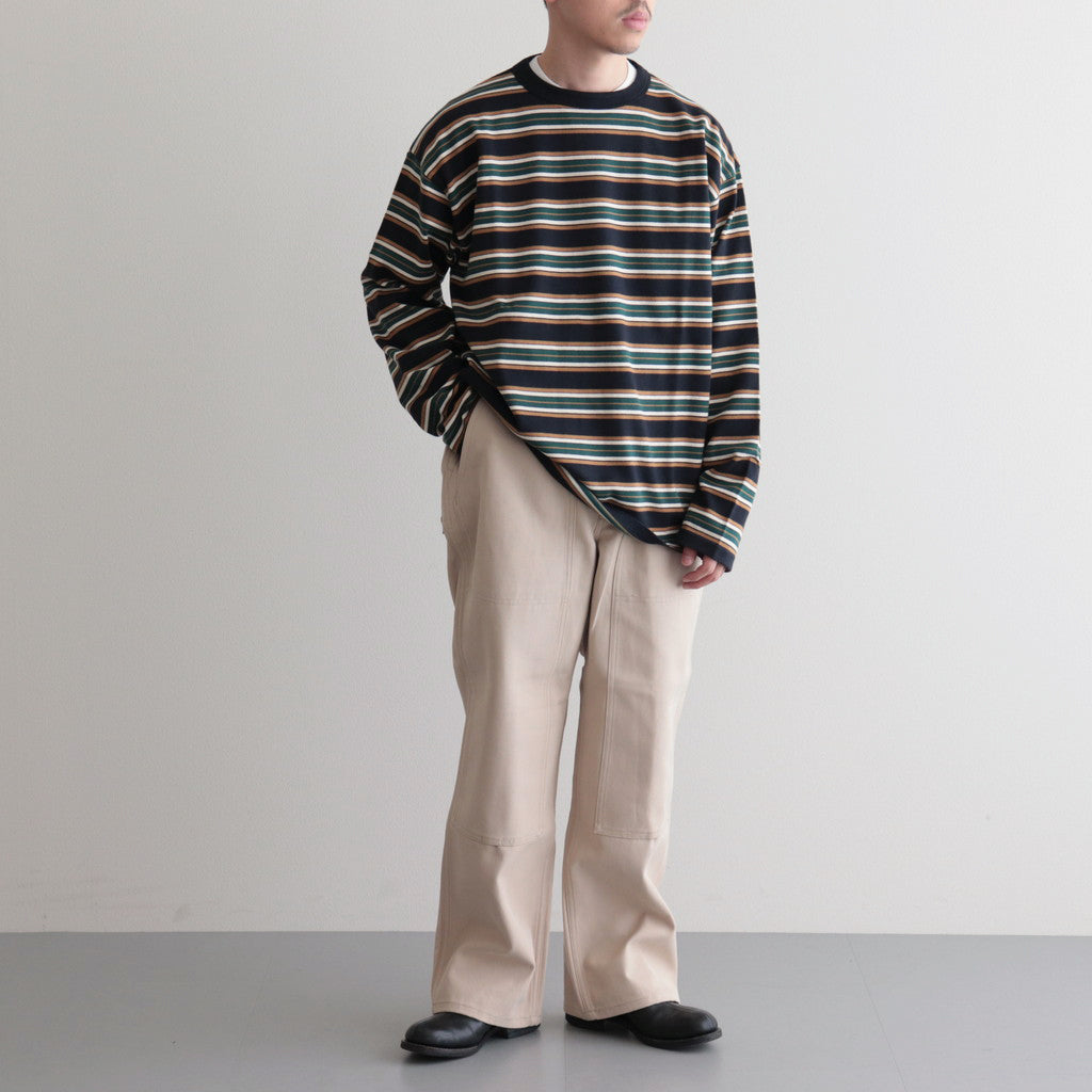 BORDER LS TOP #NAVYxIVORY [PMAQ-CL05]