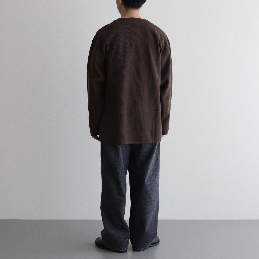 Rough&Smooth Thermal Over Neck L/S #KhakiBrown [bROOTS24F30]