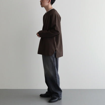 Rough&Smooth Thermal Over Neck L/S #KhakiBrown [bROOTS24F30]