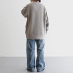 All-yak crewneck cardigan #Lt.Bege [2023-N06]