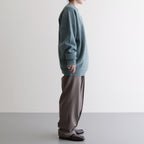 Wool wide crewneck #Mist Bule [2023-N04]