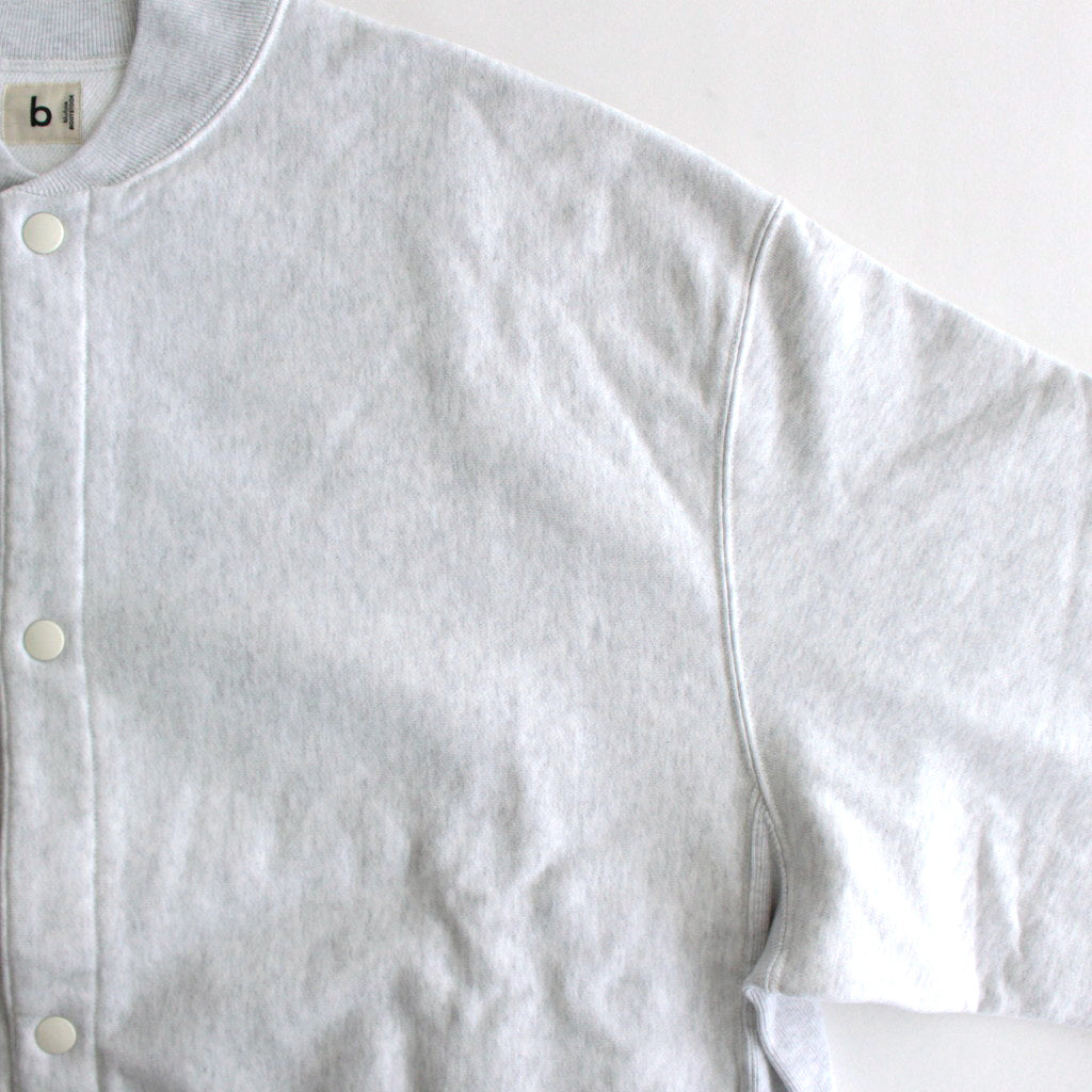 Soft&Hard Sweat Snap Cardigan #HeatherWhite [bROOTS23F25]