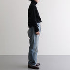 All-yak turtleneck #Black×Navy [2023-N07]