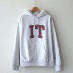 PRINT Sweat Hoodie P/O Big #HeatherWhite×IT-M [bROOTS23F27P]