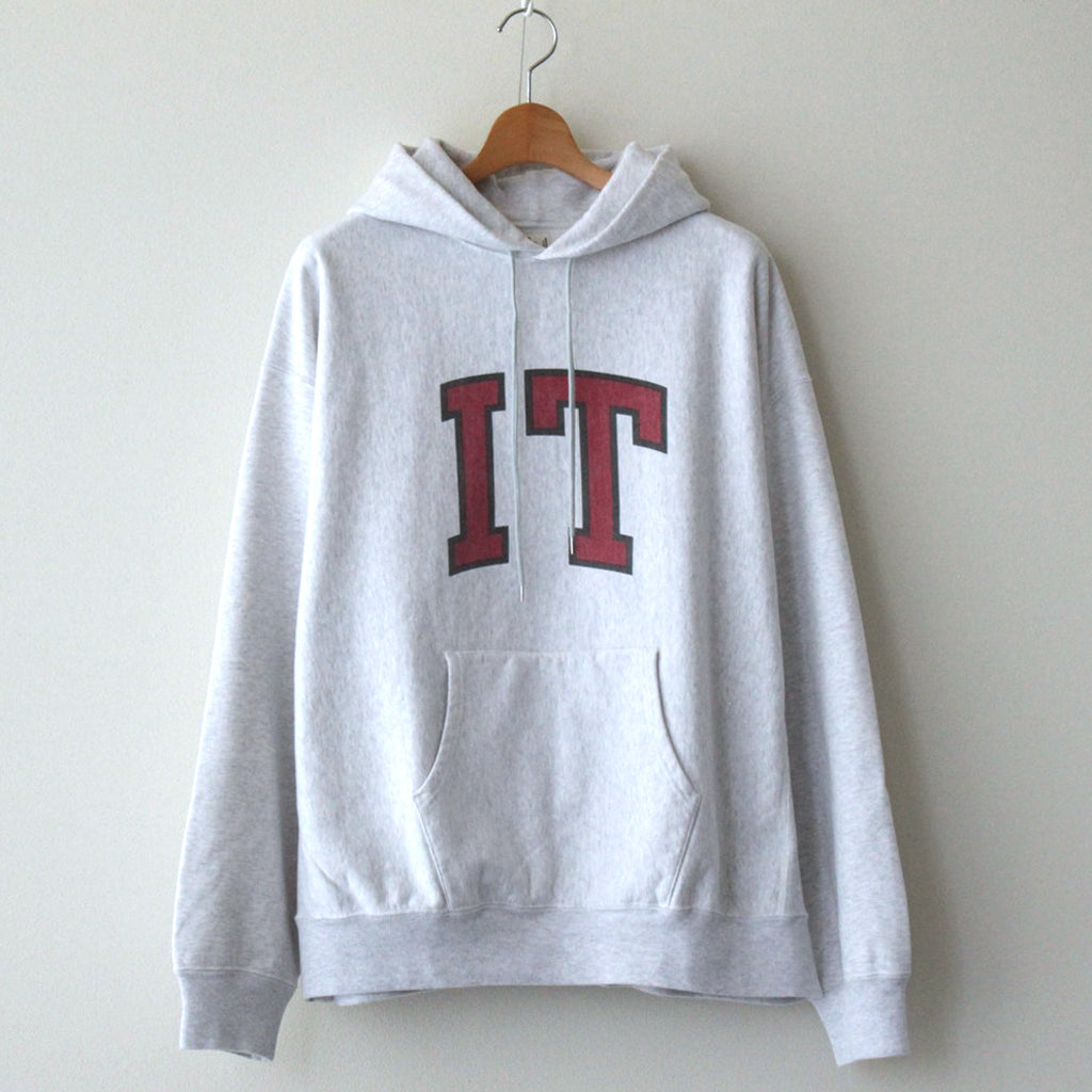 PRINT Sweat Hoodie P/O Big #HeatherWhite×IT-M [bROOTS23F27P]