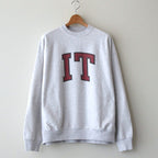 PRINT Sweat Crew-neck P/O Big #HeatherWhite×IT-M [bROOTS23F26P]