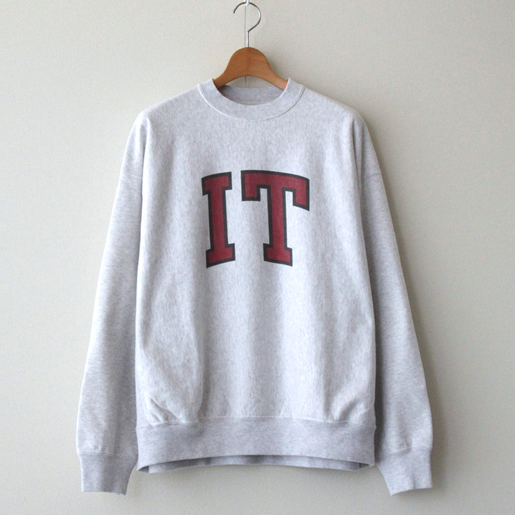 PRINT Sweat Crew-neck P/O Big #HeatherWhite×IT-M [bROOTS23F26P]